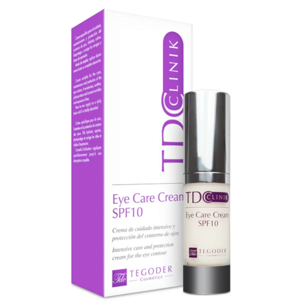 Tegoder Clinic Eye Care Cream SPF 10 -  Szemkörnyékápoló, öregedő, dehidratált bőrre