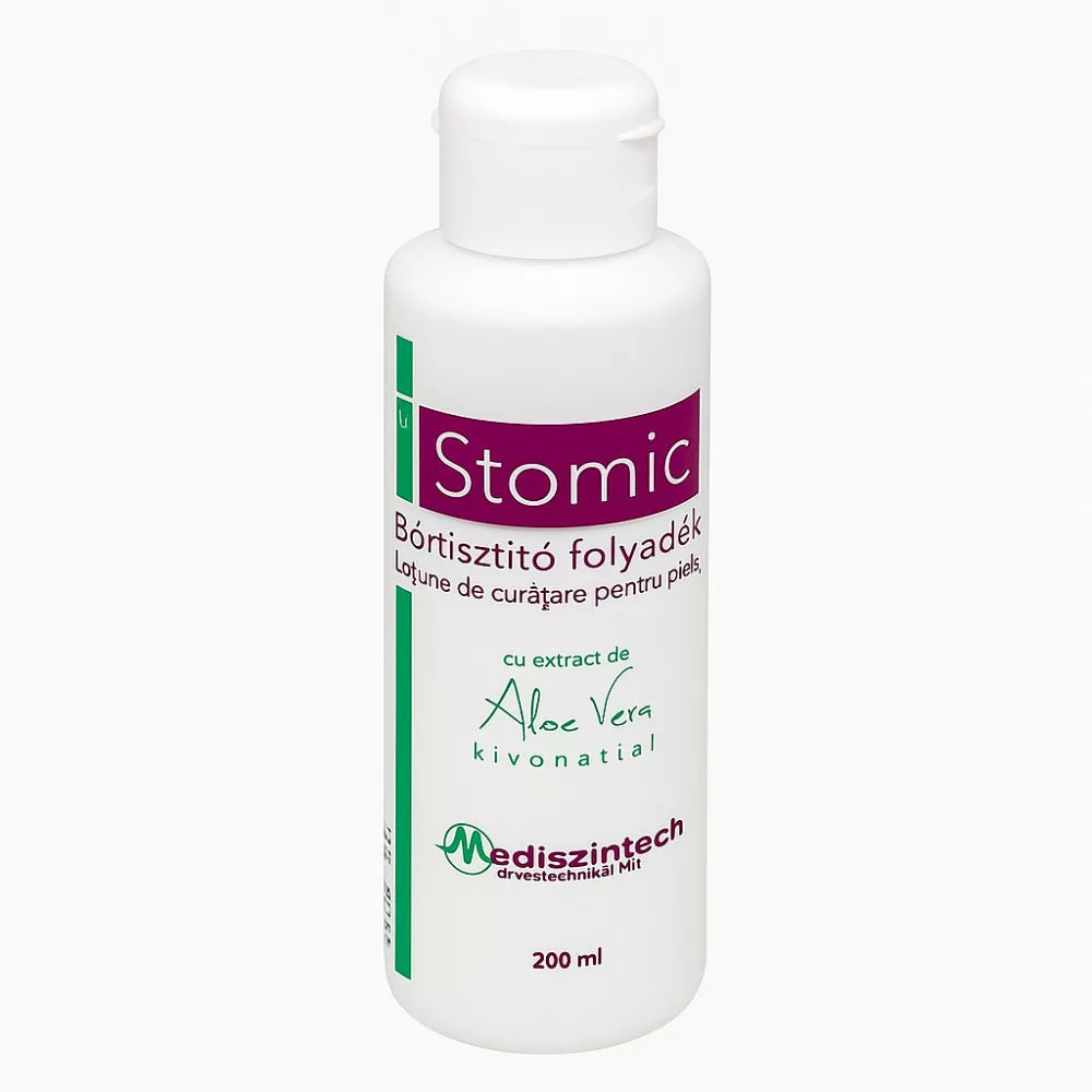 Stomic Bőrtisztító folyadék bio aloe vera géllel Természetes ápolás a bőrnek