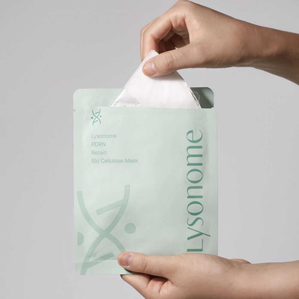 Matrigen Lysonome PDRN Retain Bio-Cellulose Mask - fiatalító, regeneráló és bőrvilágosító luxus fátyolmaszk 1db - Body-Face Academy & Spa