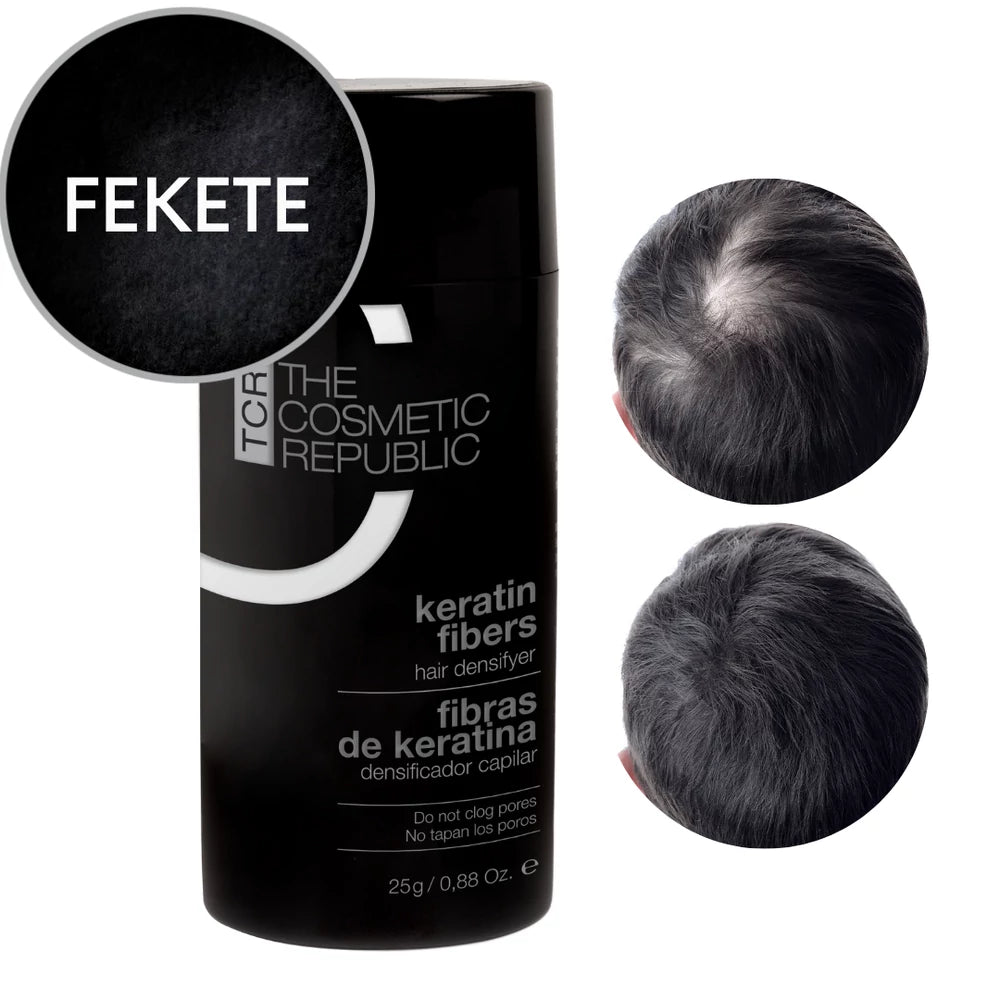 TCR Keratin Fiber - Keratin szál és hajdúsító por keratin rostokkal