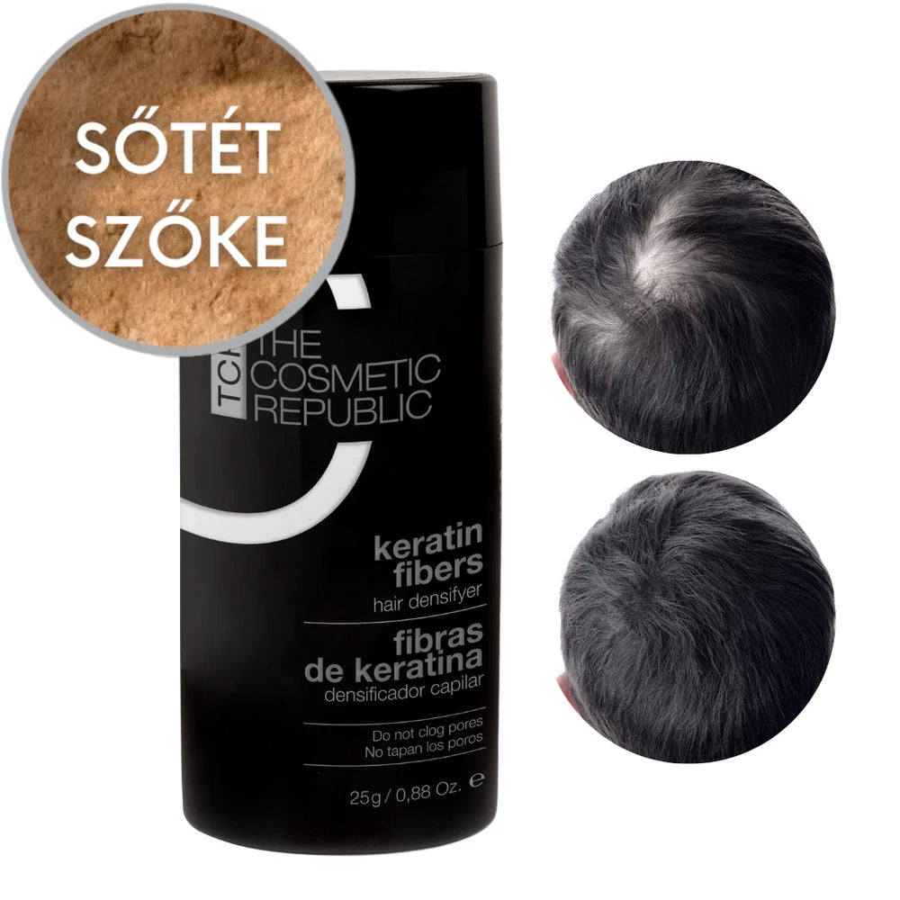 TCR Keratin Fiber - Keratin szál és hajdúsító por keratin rostokkal