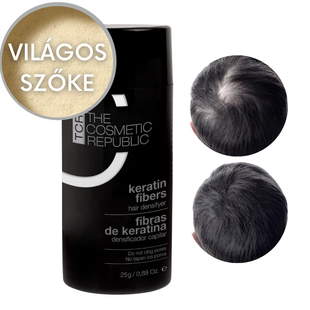 TCR Keratin Fiber - Keratin szál és hajdúsító por keratin rostokkal