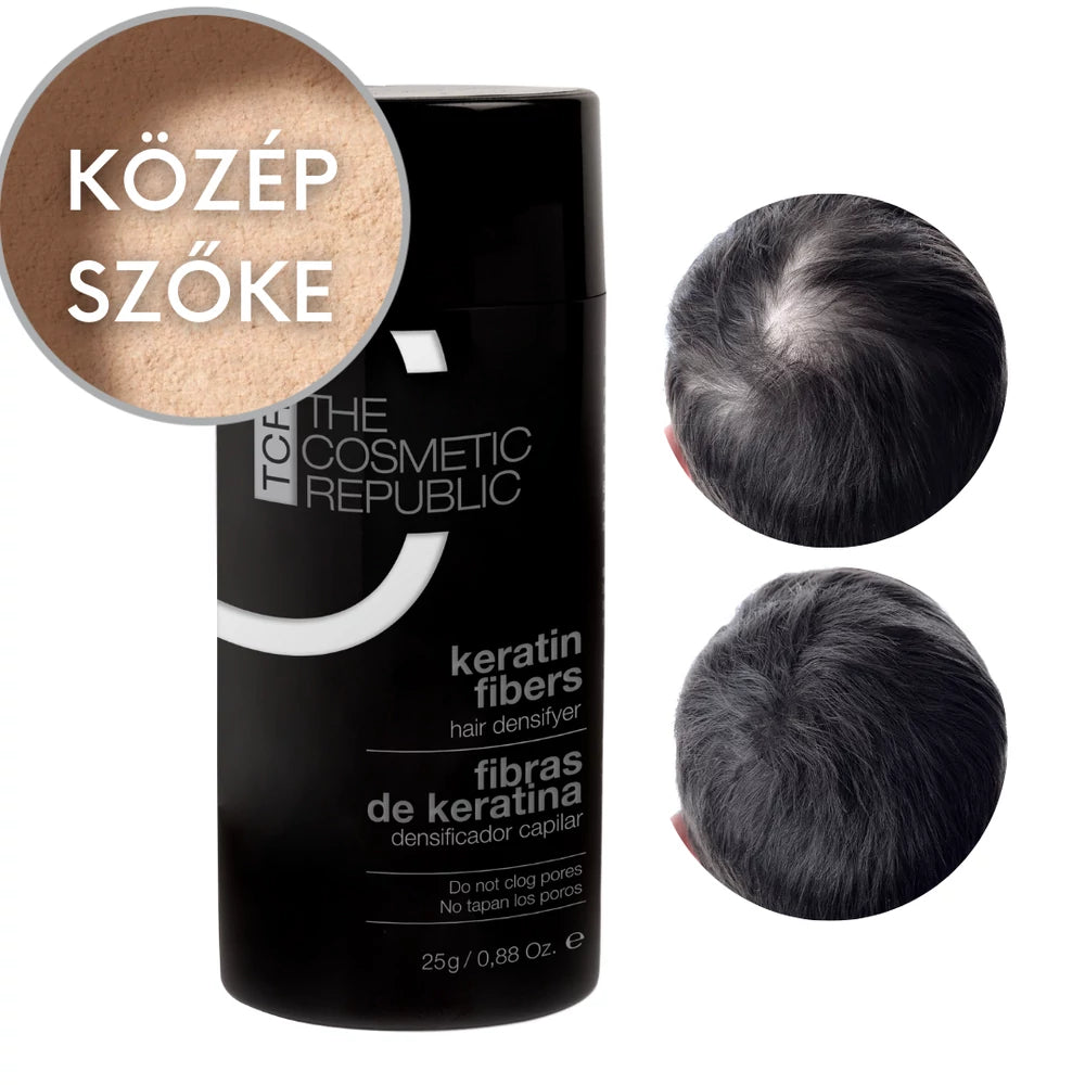 TCR Keratin Fiber - Keratin szál és hajdúsító por keratin rostokkal