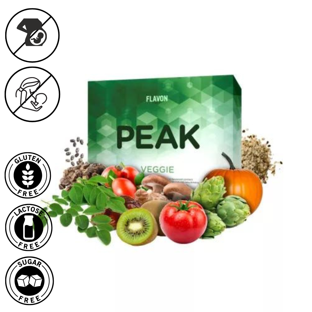 Flavon Peak Veggie - Étrendkiegészítő utazó koncentrátum