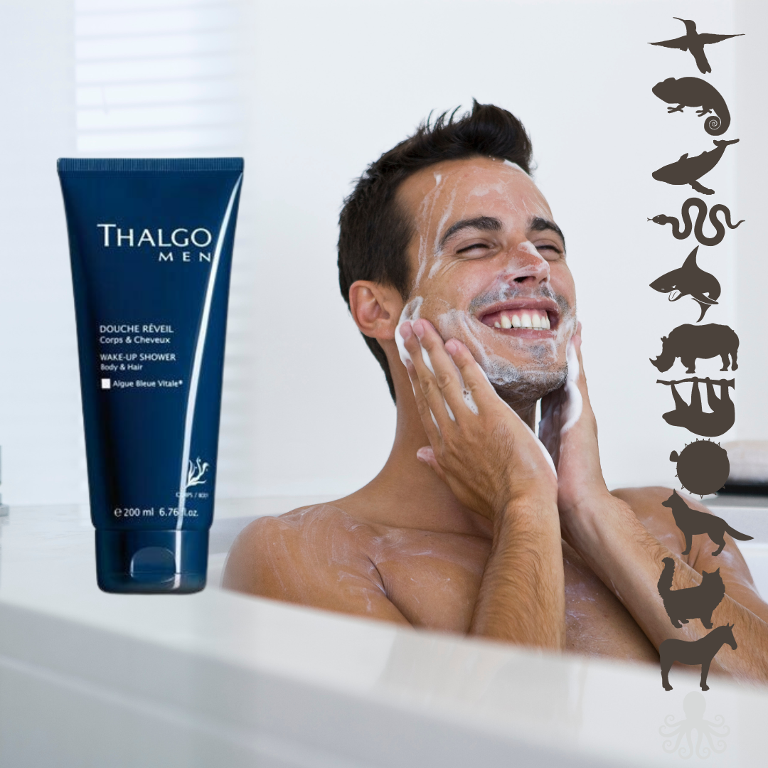 ThalgoMen Wake-Up Shower-Gel - 3 az 1-ben lemosó