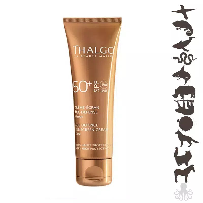 Thalgo Age Defence Sunscreen Cream SPF 50 - Anti-age Napvédő Arc- és Dekoltázs Krém